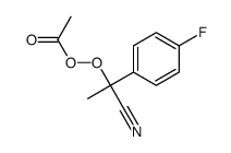 Peracetic acid 1-cyano-1-(4-fluorophenyl)ethyl ester Structure