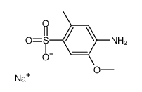 sodium,4-amino-5-methoxy-2-methylbenzenesulfonate Structure