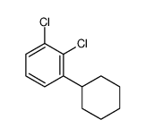 1,2-dichloro-3-cyclohexylbenzene结构式