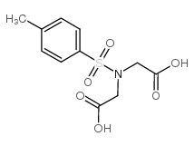 {(carboxymethyl)[(4-methylphenyl)sulfonyl]amino}acetic acid Structure