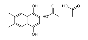 acetic acid,6,7-dimethylnaphthalene-1,4-diol结构式