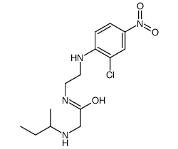 2-(butan-2-ylamino)-N-[2-(2-chloro-4-nitroanilino)ethyl]acetamide结构式