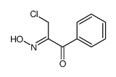 3-chloro-2-hydroxyimino-1-phenylpropan-1-one结构式
