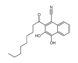 3,4-dihydroxy-2-nonanoylnaphthalene-1-carbonitrile Structure