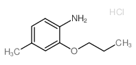 4-甲基-2-丙氧基苯胺盐酸盐结构式
