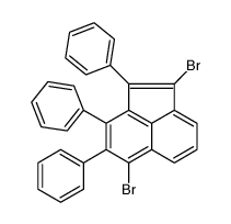 1,5-dibromo-2,3,4-triphenylacenaphthylene结构式