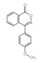 1H-2,3-Benzoxazin-1-one,4-(4-methoxyphenyl)-结构式