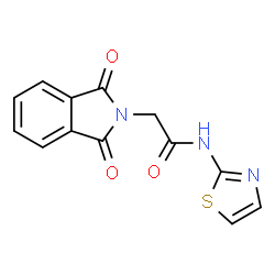 2-(1,3-dioxoisoindolin-2-yl)-N-(thiazol-2-yl)acetamide结构式