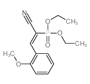 (E)-2-diethoxyphosphoryl-3-(2-methoxyphenyl)prop-2-enenitrile Structure