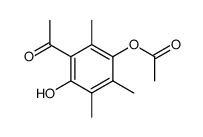 5'-acetoxy-2'-hydroxy-3',4',6'-trimethylacetophenone Structure