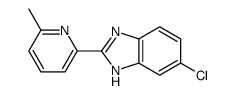 6-chloro-2-(6-methylpyridin-2-yl)-1H-benzimidazole结构式