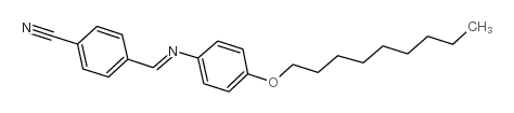 p-氰基苄烯-p-壬基苯胺结构式
