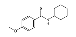N-cyclohexyl-4-methoxybenzenecarbothioamide Structure