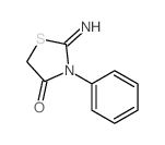 4-Thiazolidinone,2-imino-3-phenyl- Structure