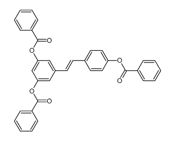 (E)-3,5,4'-tri(benzoyloxy)styrene Structure