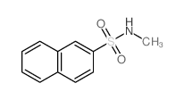 N-甲基-萘-2-磺酰胺结构式