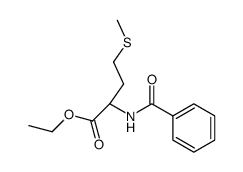 N-benzoyl-DL-methionine ethyl ester结构式