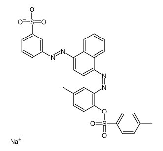 3-[[4-[[5-Methyl-2-[[(4-methylphenyl)sulfonyl]oxy]phenyl]azo]-1-naphthalenyl]azo]benzenesulfonic acid sodium salt picture