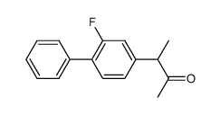 3-(2-fluorobiphenyl-4-yl)butan-2-one结构式