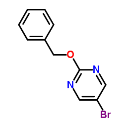 2-苄氧基-5-溴嘧啶结构式