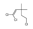 1,1,5-trichloro-3,3-dimethylpent-1-ene Structure
