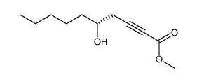 (R)-(+)-Methyl 5-Hydroxy-2-decynoate结构式