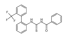 N-((2'-(trifluoromethyl)-[1,1'-biphenyl]-2-yl)carbamothioyl)benzamide Structure
