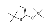 (Z)-1-(tert-butylthio)-1-trimethylsilyloxyprop-1-ene Structure