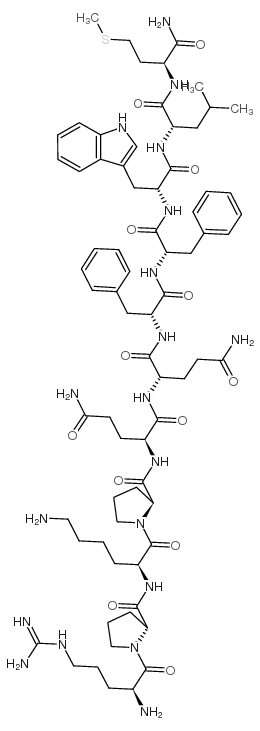 (D-PRO2,D-PHE7,D-TRP9)-SUBSTANCE P结构式