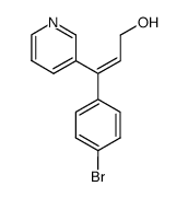 (Z)-3-(4-bromophenyl)-3-(3-pyridinyl)prop-2-en-1-ol结构式