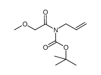 allylmethoxyacetylcarbamic acid tert-butyl ester Structure