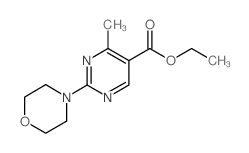 4-甲基-2-吗啉嘧啶-5-羧酸乙酯结构式