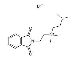 (2-(N-phthalimido)ethyl)(2-(dimethylamino)ethyl)dimethylammonium bromide Structure