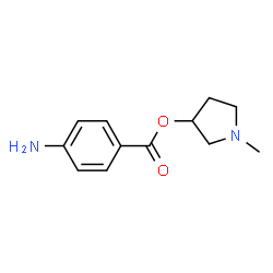 3-Pyrrolidinol,1-methyl-,p-aminobenzoate(ester)(8CI) structure