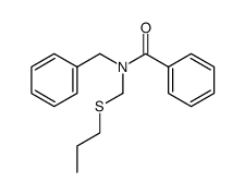 N-benzyl-N-((propylthio)methyl)benzamide结构式