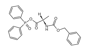 (S)-(S)-2-(((benzyloxy)carbonyl)amino)propanoic diphenylphosphinic anhydride Structure