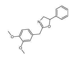 2-[(3,4-dimethoxyphenyl)methyl]-5-phenyl-2-oxazoline结构式