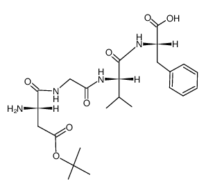 H-Asp(OBu-t)-Gly-Val-Phe-OH结构式
