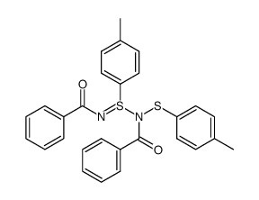 N,N'-dibenzoyl-N-(p-methylphenylthio)-N-methylphenylsulfinamidine Structure