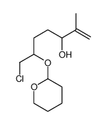 7-chloro-2-methyl-6-(oxan-2-yloxy)hept-1-en-3-ol结构式