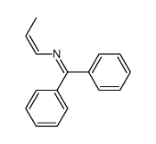 (Z)-1,1-diphenyl-N-(prop-1-en-1-yl)methanimine结构式