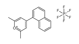 2,6-dimethyl-4-(1-naphthyl)pyrylium hexafluorophosphate Structure