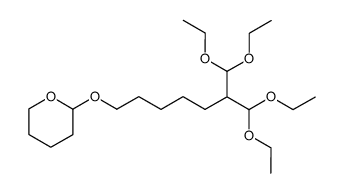 2-[5-(2-tetrahydropyranyloxy)pentyl]-1,1,3,3-tetraethoxypropane Structure