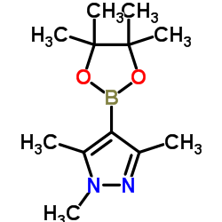1,3,5-三甲基-1H-吡唑-4-硼酸频哪醇酯结构式