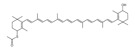 4'-acetylthio-β,β-carotene结构式