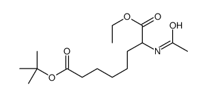 8-O-tert-butyl 1-O-ethyl 2-acetamidooctanedioate结构式