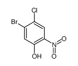 2-硝基-4-氯-5-溴苯酚结构式