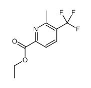 ethyl 6-methyl-5-(trifluoromethyl)pyridine-2-carboxylate结构式