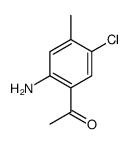 1-(2-氨基-5-氯-4-甲基苯基)-乙酮结构式