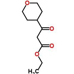 3-氧代-3-(四氢-吡喃-4-基)-丙酸乙基酯结构式